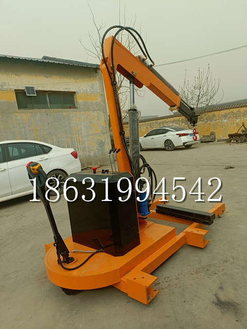 岢岚县自卸车厢随车吊 自制轮式四不像起重机 四驱平板吊 5吨 贵盛